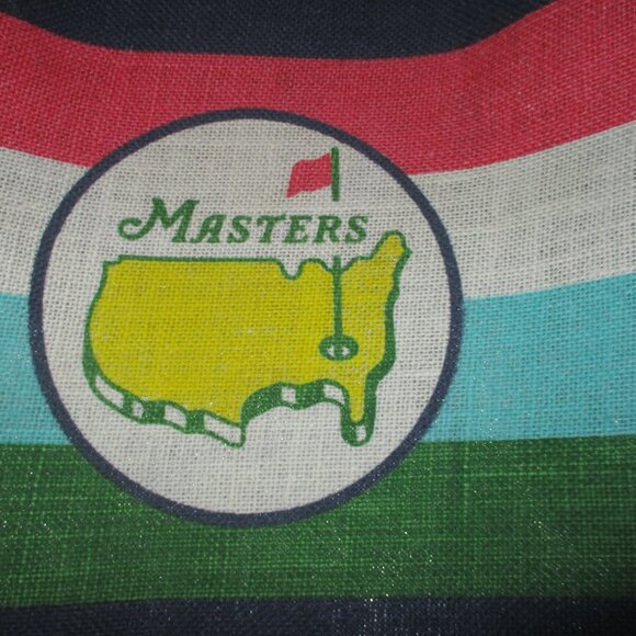 Masters Burlap  tote stripe - Picture 3 of 5
